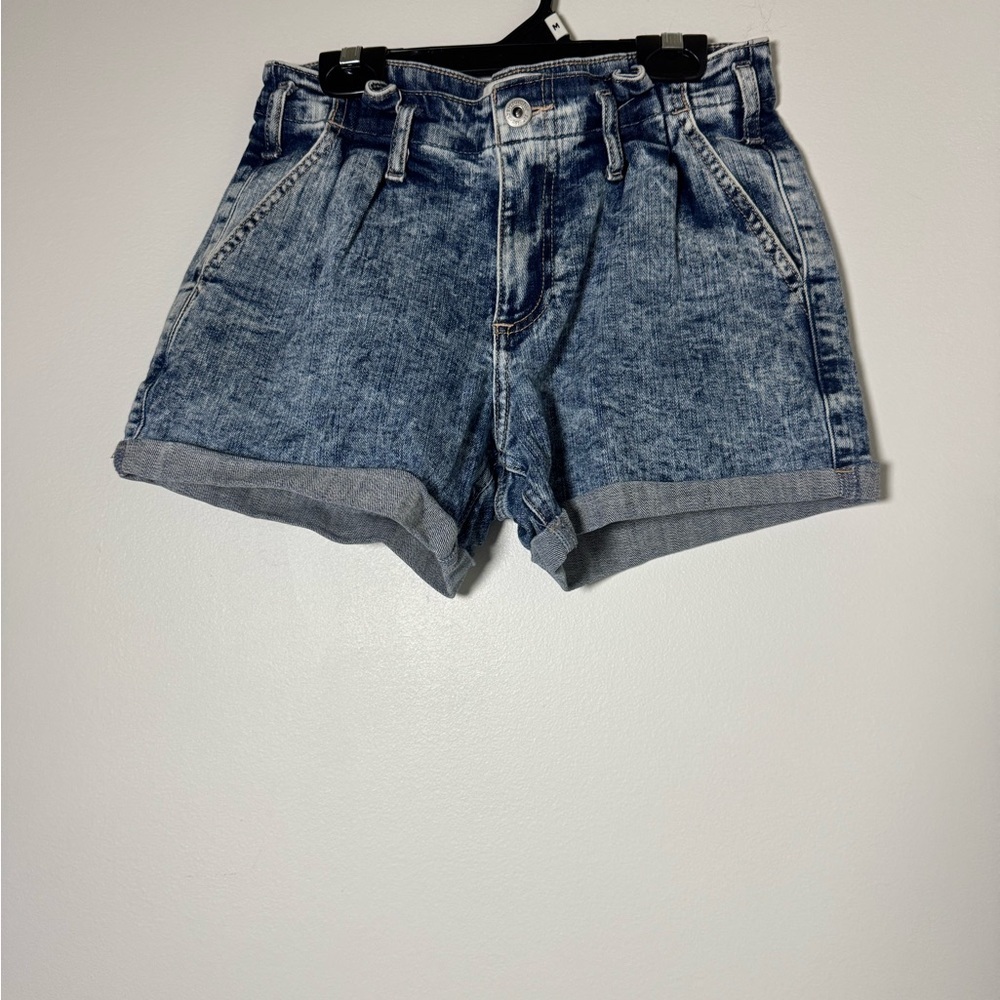 Abercrombie Kids Denim Shorts Girls Size 11/12 High Rise Rolled Cuff